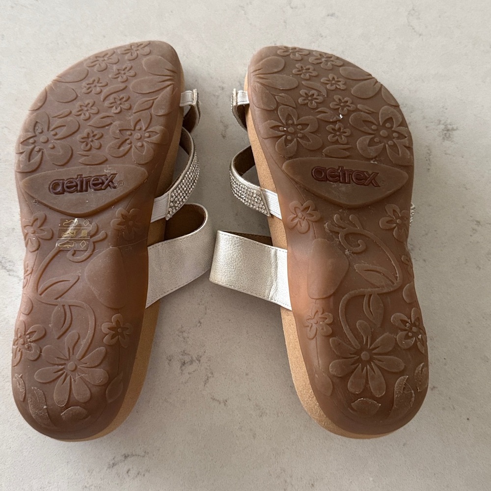 Aetrex Women's Izzy Adjustable Slide Sandals Size 8.5 - Picture 4 of 6